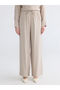 Nevavm Textured Women's Trousers with Elastic Waist - 2