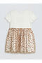 Nevavm Oval Collar Hello Kitty Printed Girl's Dress with a Difference - 3