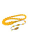 Mehmet Mercan Master Craftsmanship Signed 0.6 Millimeter Transparent Delim Crimped Amber - 3