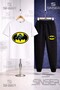 Children's Batman Logo Printed T-Shirt and Sweatpants Set