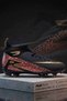 Men's Football Boots-Sock Football Boots for Astroturf and Grass Grounds Black-Gold