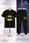 Children's Batman Logo Printed T-Shirt and Sweatpants Set