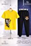 Children's Tiger Sag Looking Head Printed T-Shirt Tracksuit Set