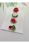 Tiny Nature-Inspired 4-Piece Hairless Baby Hairpin Set Handmade Anti-Allergic Hair Accessories (0-3 Years) - 2