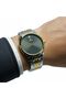 Hexa Honey Men’s Analog Watch Honeycomb Dial Stainless Steel Strap Two Tone Silver Gold SD097 - 6
