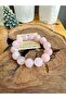 Pink Quartz Natural Stone Bracelet 14 mm