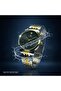 Hexa Honey Men’s Analog Watch Honeycomb Dial Stainless Steel Strap Two Tone Silver Gold SD097 - 7