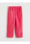 Fuchsia embroidered fleece pajama set for girls - 4