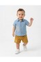 Baby Boy Denim Shirt, Muslin Shorts 6-9-12-18-24 Months Summer Stylish Holiday Outfit - 3
