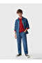 Nevavm Loose Fit Boys' Cargo Jean Pants with Difference in Color