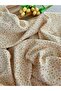 Yellow Mini Floral Patterned Pique Blanket 150X200 cm – Single Size, Waffle Textured Summer Blanket - 3