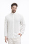 Men's Shirt-Men's Cross-Stitch H-Collar U-Sleeve Shirt-4730