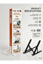 ASD-LS Multi-Position Folding Laptop Stand - Portable Ergonomic Aluminum Bracket - 2