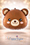 Retro Bear Head Foil Balloon