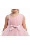 D' Daniela - Strap Sleeve Party Dress - Baby Pink - 1Y to 6Y - 3