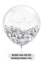 Silver Bobo Balloon Stamp |   Transparent Balloon Stamp |   Sequins Inside the Balloon |   Gender Reveal Balloon Stamp