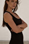 Black Square Neck Bodycon Mini Dress |   Slim Fit Stretch Fabric |   Daily & Night Use - 5
