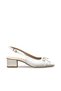 Women's Short Heeled Shoes White Daily New Season Bowknot D36 - 4