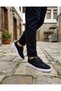 Men's Daily Comfort Sole Shoes Black Denim
