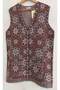 Women's New Star Patterned Front Buttoned Thick Knitwear Mother Tunic Vest - 2
