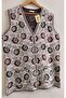 Women's New Clove Patterned Front Buttoned Pocketed Thick Knitwear Mother's Long Tunic Vest - 3