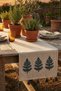 Colorful Tree Embroidered Tasseled Cotton Decorative Bohemian Cotton Runner 40X130 cm
