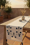 Daisy Pattern Punch Embroidered Tasseled Decorative Bohemian Cotton Runner 40X130 cm - 6
