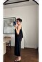 Self-Unifying Long Single-Sleeve Off-The-Shoulder Premium Series Equivalent Midi Stylish Dress Evening Gown - 4