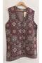Women's New Star Patterned Front Buttoned Thick Knitwear Mother Tunic Vest - 3