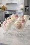 6-Piece Glass Ice Cream Bowl Set with Stand, Dessert Presentation Bowl, Transparent Glass Magnolia Ice Cream Mug Set - 3