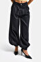 Women's Water Wash Black 7S6-51 Jogger Fit Special Design Denim Jeans with Leg Detail