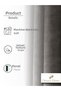 1/2 Dense Pleated Smoke Gray Velvet Textured Background Curtain | Ironing Is Not Necessary. | Best Sellers - 5