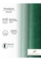 1/2 Dense Pleated Pine Green Velvet Textured Background Curtain | Ironing Is Not Necessary. | Best Sellers - 5