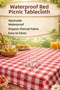 Checkered Tablecloth Picnic Cover, Multi-Purpose Cover Red and White Picnic Cover Tablecloth 200X150 cm - 6