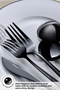 Orion Black 30-Piece 6-Person Fork Spoon Knife Set - 6