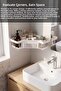 Adhesive Bathroom Organizer - Shampoo Holder Soap Dish Organizer Shower Shelf Organizer Bathroom Corner Shelf White - 4