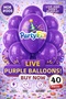 40 Purple Premium Latex Balloons |   Durable Organization Balloon
