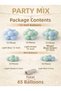 Carousel Concept Balloon Chain 65 Pieces Mint Green Light Blue |   Baby Boy Hospital Room Decoration - 2