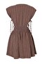 Brown Woven Cut Out Detailed Beach Mini Dress Tbess24El00075 - 5