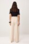 Stone Carrot/Shalwar Accessory Detail Regular Waist Pipe Leg Soft Touch Knitted Trousers Twoss26Pl00176 - 4