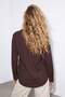 Brown Modal V-Neck Lightweight Fabric Shirt Tdrss26Go00026 - 3