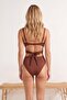 Brown Cut Out Detailed Covered Regular Mayokini Tbess26My00002 - 4
