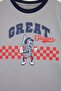 Grey-Burgundy 2-Piece Printed Knitted T-Shirt Tkdss26Ts00041 - 10