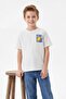 Ecru Printed Knitted Boys' T-Shirt Tkdss26Ts00035