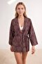 Brown Woven Beach Mini Kimono&Kaftan Tbess25Km00030 - 2