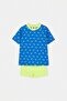 Navy Blue Printed Boys' Swim Shorts Top and Bottom Set Tkdss26Ds00001 - 4