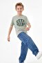 Kiremit-Mint 2-Piece Printed Knitted Boys' T-Shirt Tkdss26Ts00036 - 3