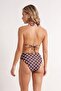 Brown and Polka Dot Pack of 2 Regular Normal Waist Bikini Bottoms Tbess25Ba00054 - 5