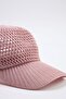 Pink Knitted Shiny Glitter Women's Hat Takss26Sp00009 - 6