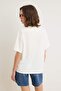 Ecru 100% Cotton Printed Regular Fit Short Sleeve Knitted T-Shirt Twoss26Ts00288 - 4